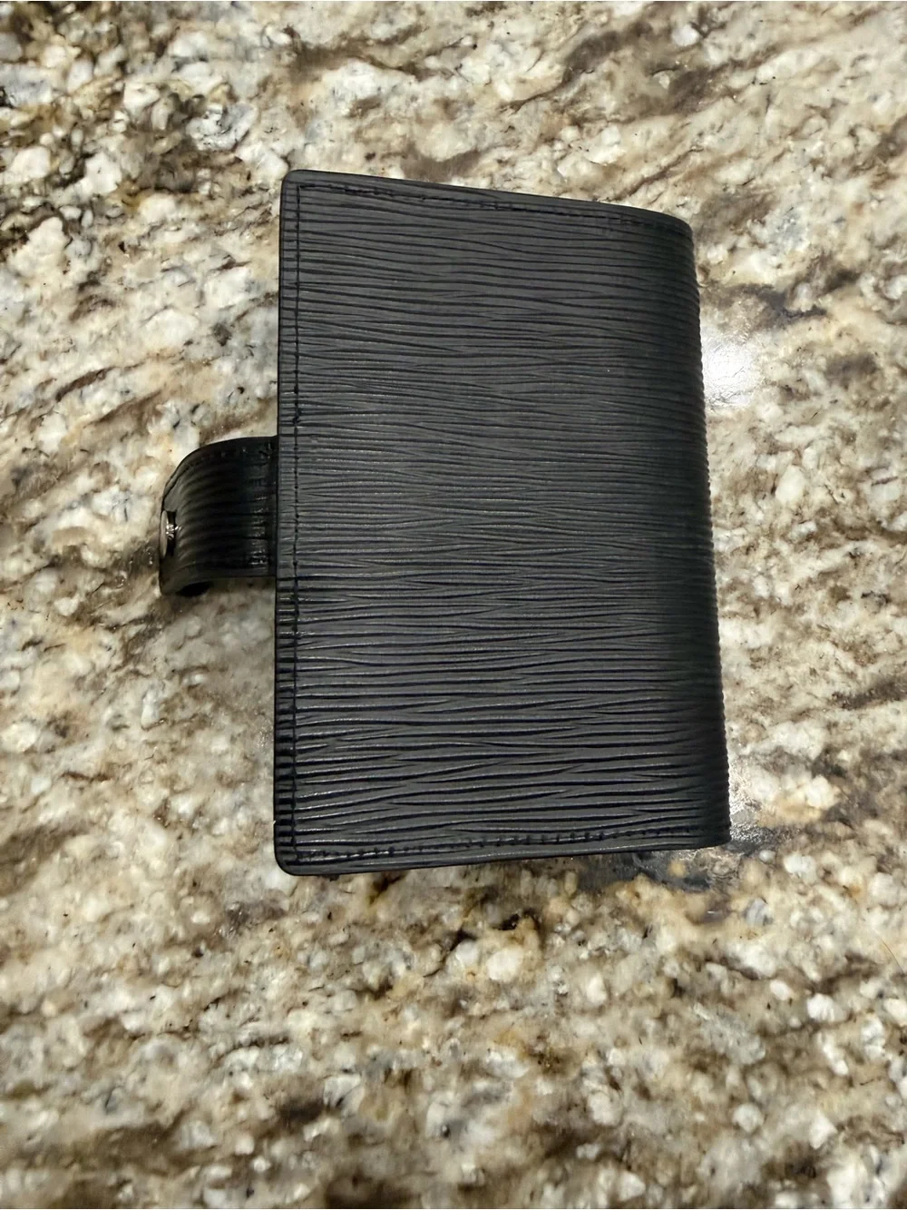 Louis Vuitton Black Epi Leather Card & Booklet Holder